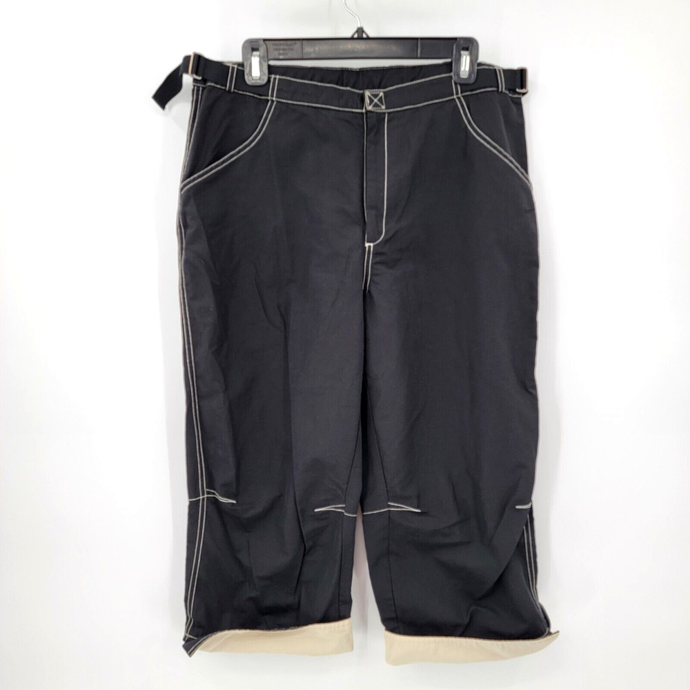 Nike Women's Medium Y2K Windbreaker Utility Cropped Streetwear Pants Belted